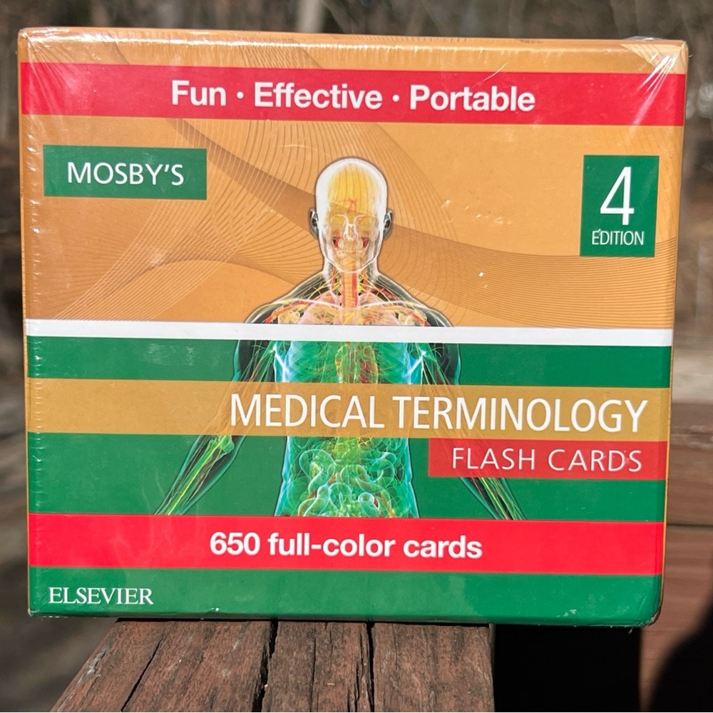 Mosby's Medical Terminology Flash Cards 4 Edition 650 Full-Color,Healthcare